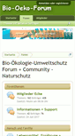 Mobile Screenshot of bio-oeko-forum.de